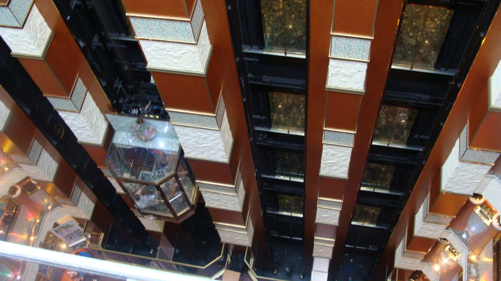 Looking down the Garden Atrium