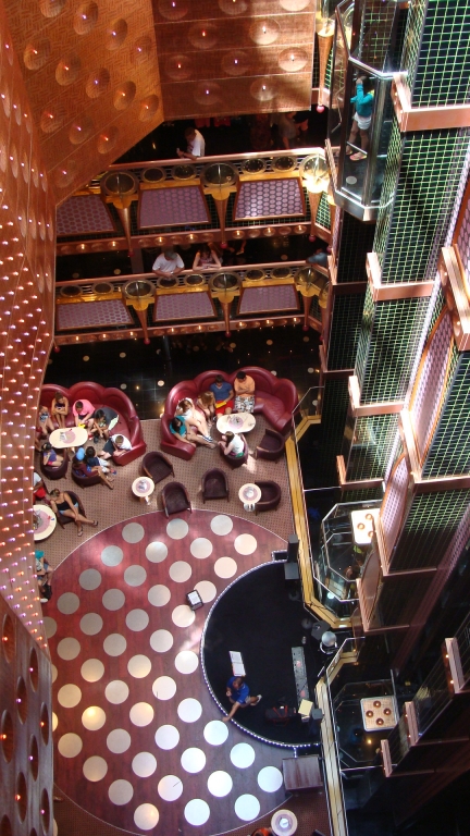 Looking down to the Lobby