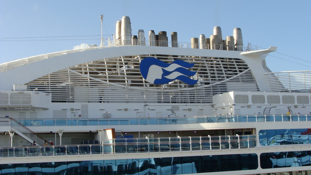 Looking over the Royal Princess