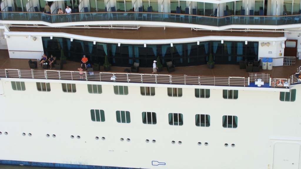 Looking over the Royal Princess