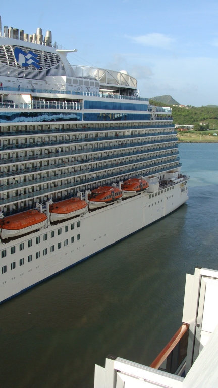 Looking over the Royal Princess