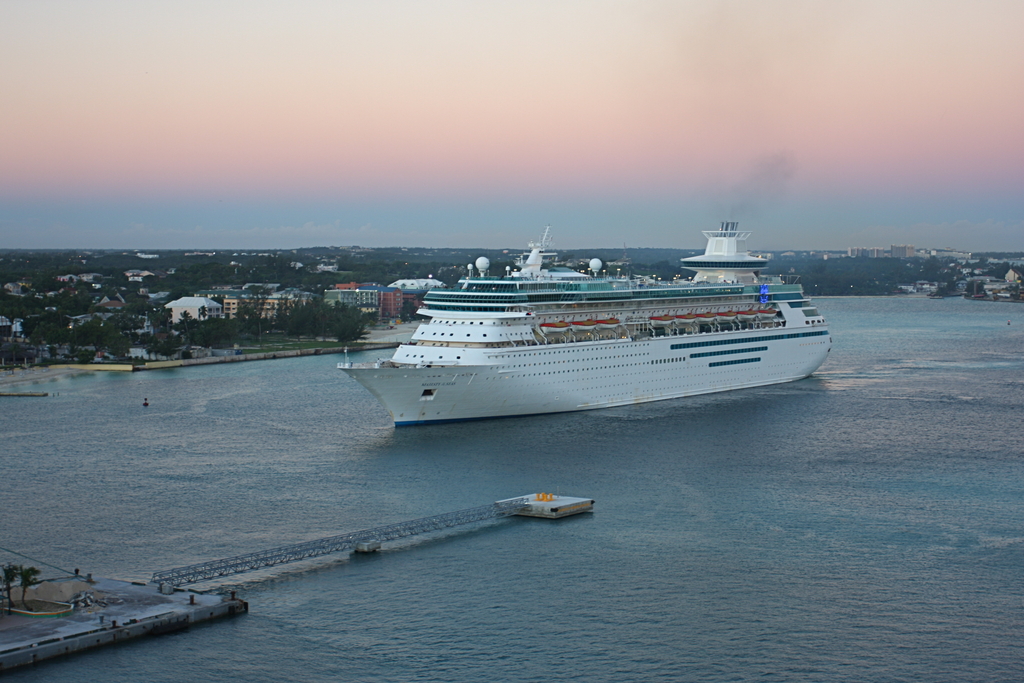 Majesty of the Seas arriving