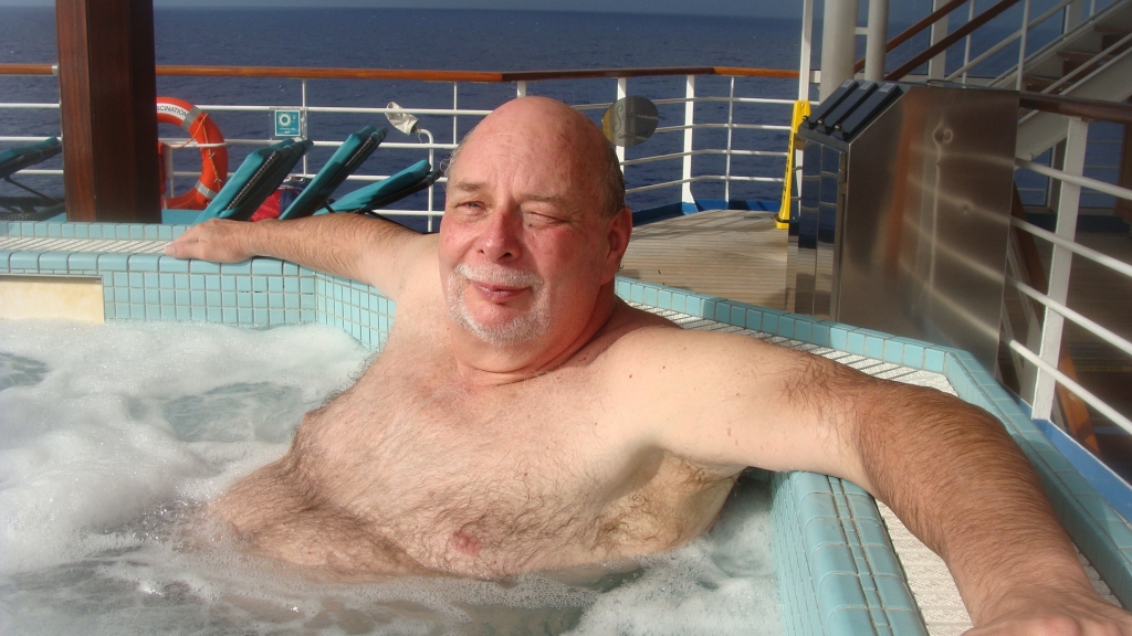 Me in the Serenity hot tub