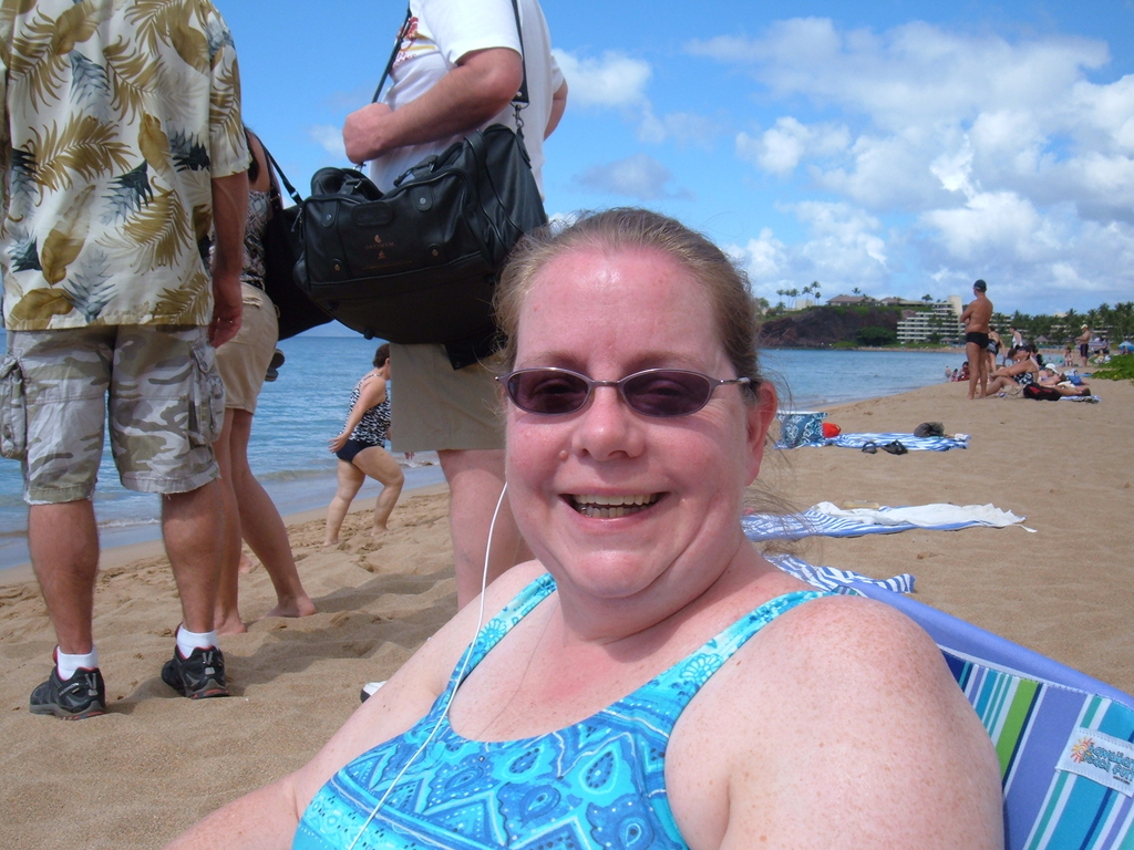 Meg on Ka'anapali, Maui