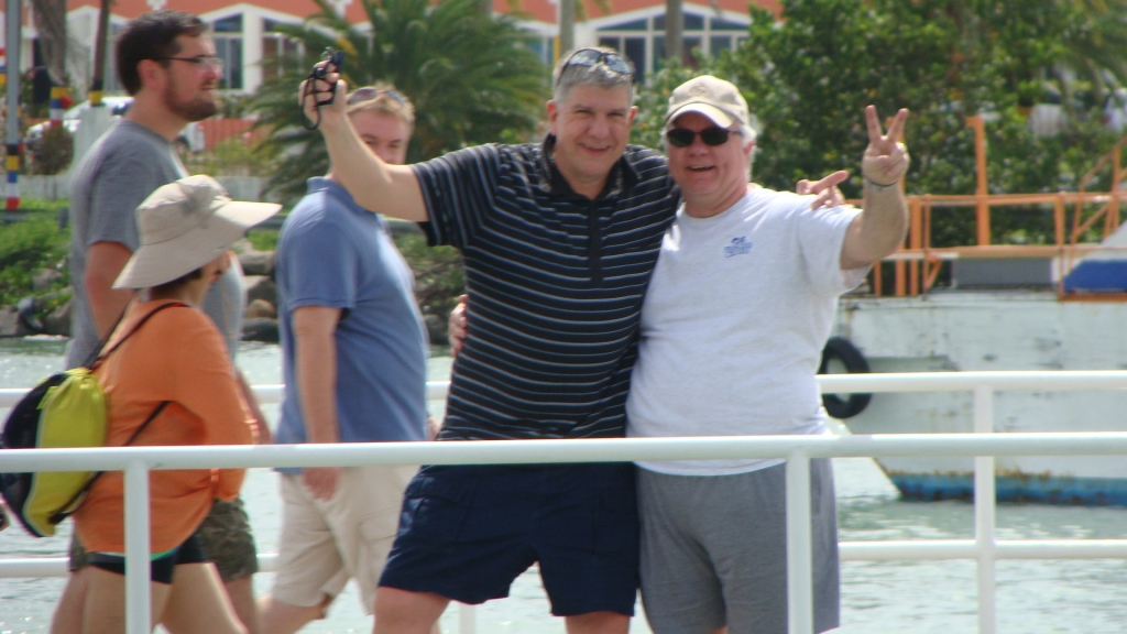 Mike & Tobyn reboarding the Royal Princess