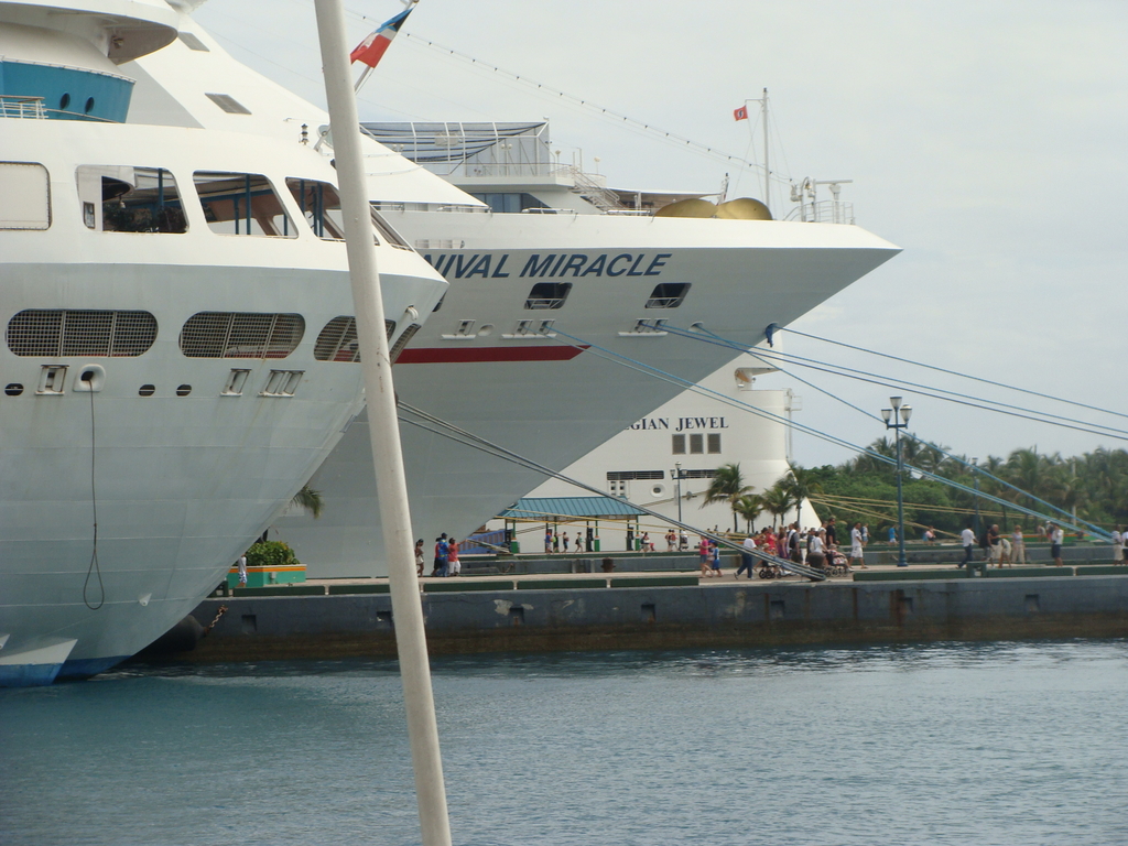 Monarch of the Seas, Carnival Miracle,& Norwegian Jewel in Nassau