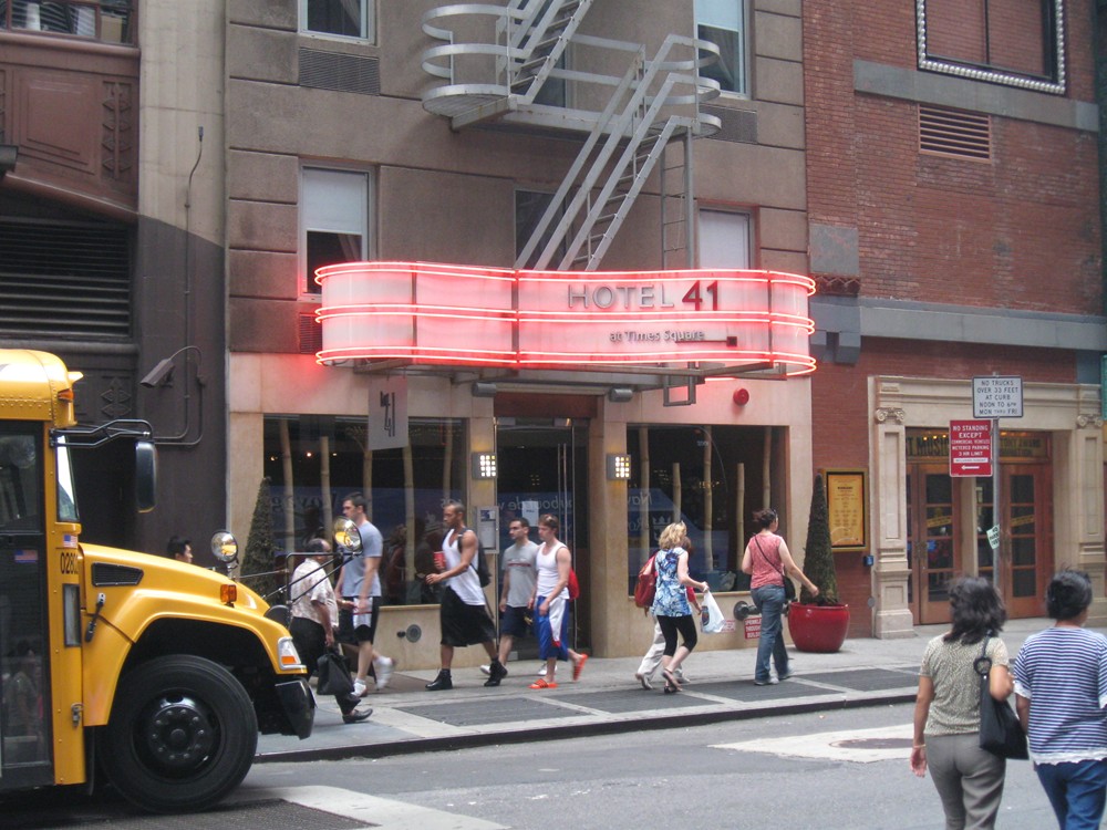 My hotel near Times Square, New York