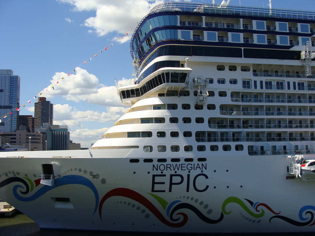 Norwegian Epic at pier 88 in NYC