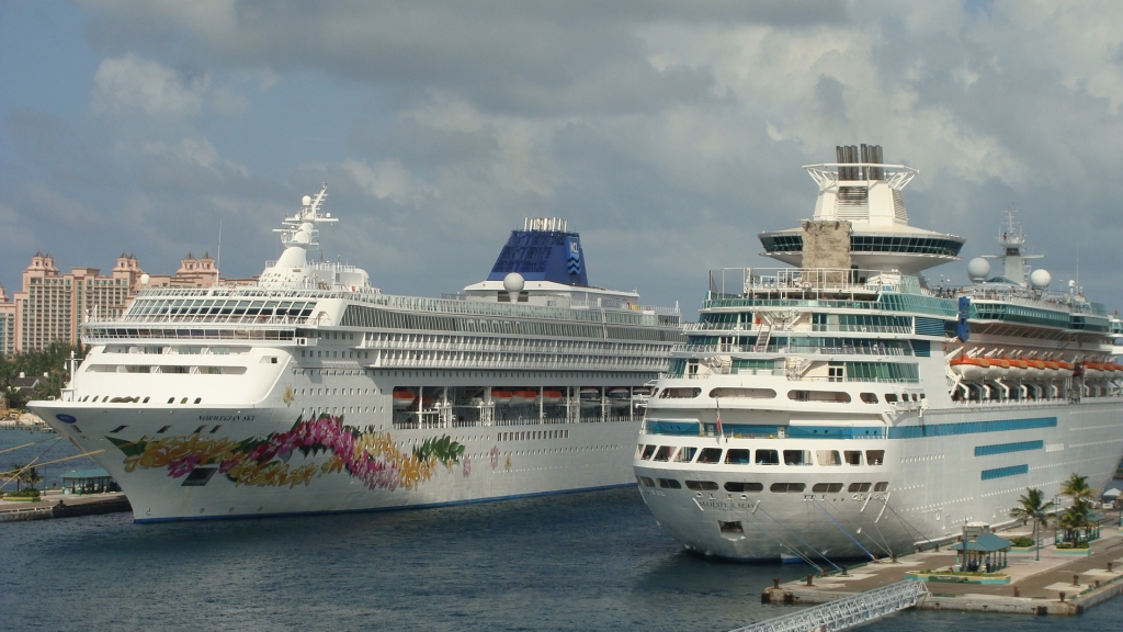 Norwegian Sky  & Majesty of the Seas in Nassau