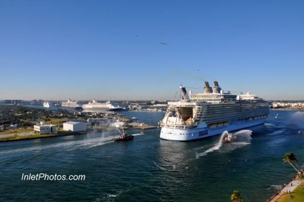 Oasis Of The Seas Aerial Photo