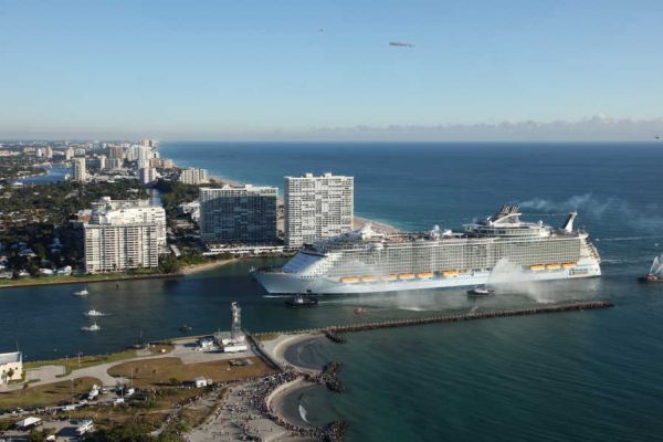 Oasis Of The Seas Aerial Photo