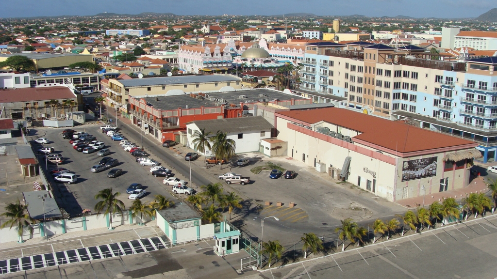 Oranjestad, Aruba from our "secret" deck