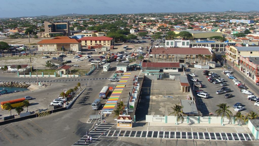 Oranjestad, Aruba from our "secret" deck