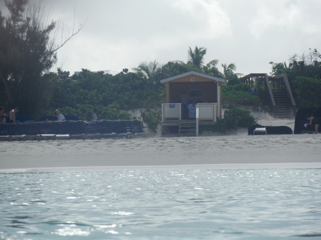 Our cabana viewed from the water