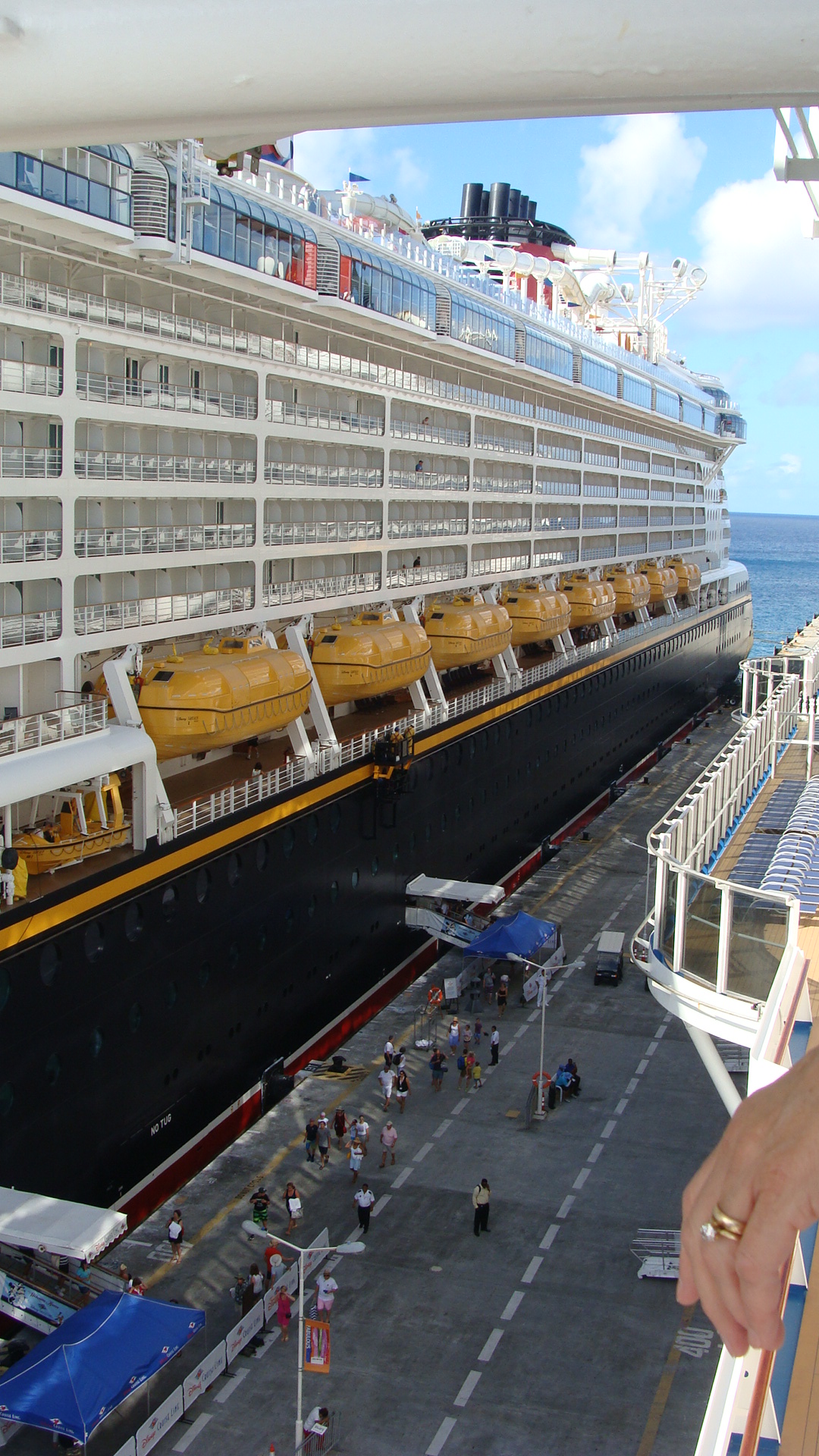 Our pier in St. Maarten