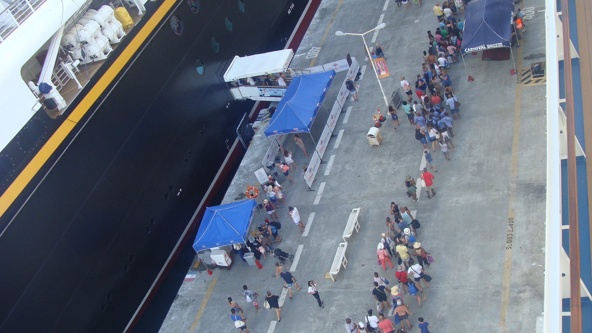 Passengers reboard both ships