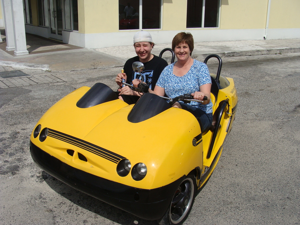 Patti & Kevin on scooter