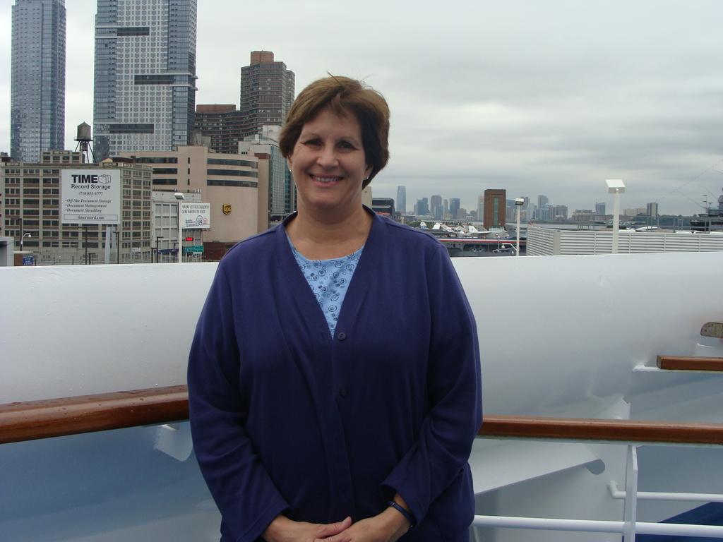 Patti on the balcony