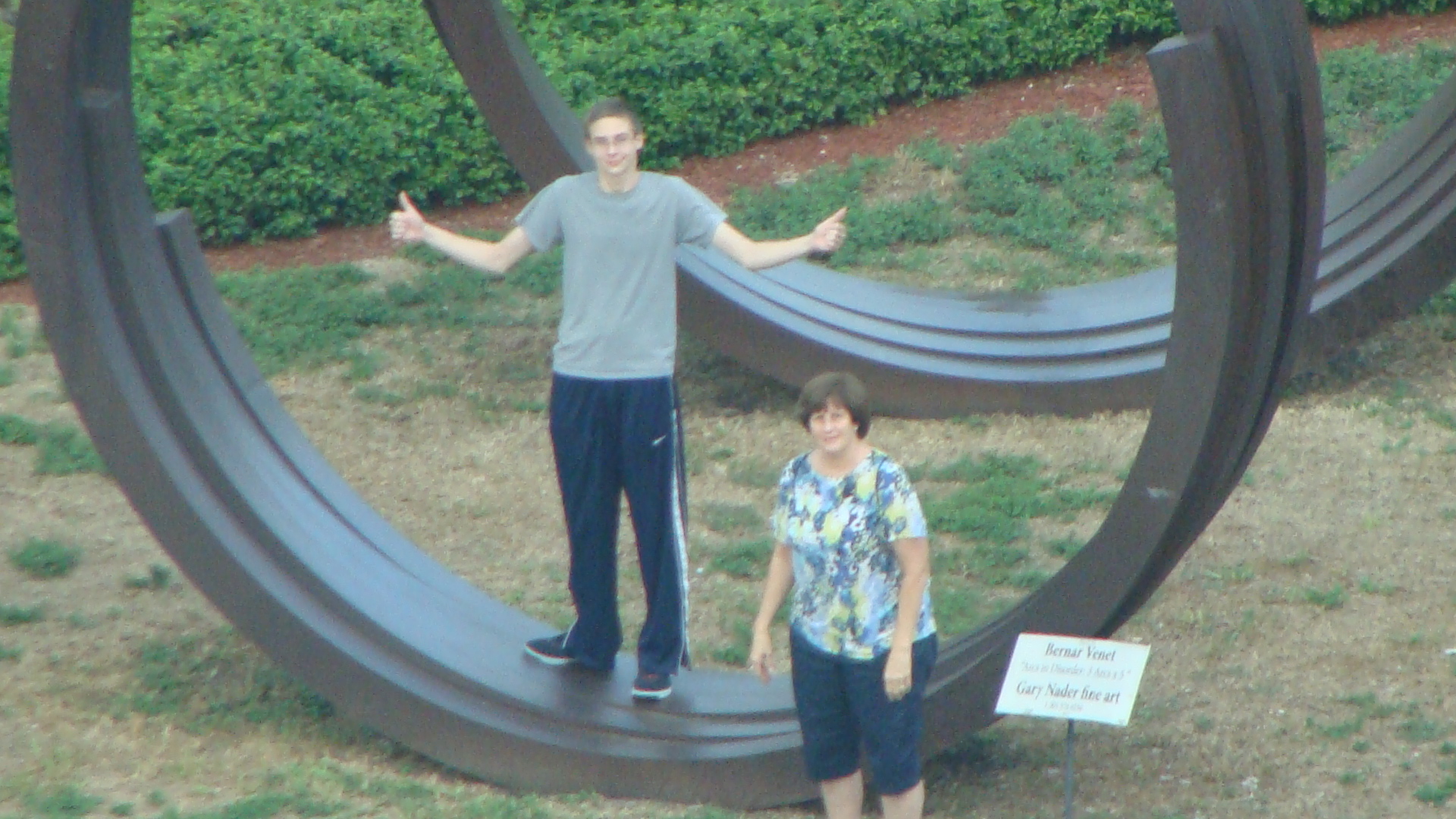 Patti & Ryan accross the street at Bayside