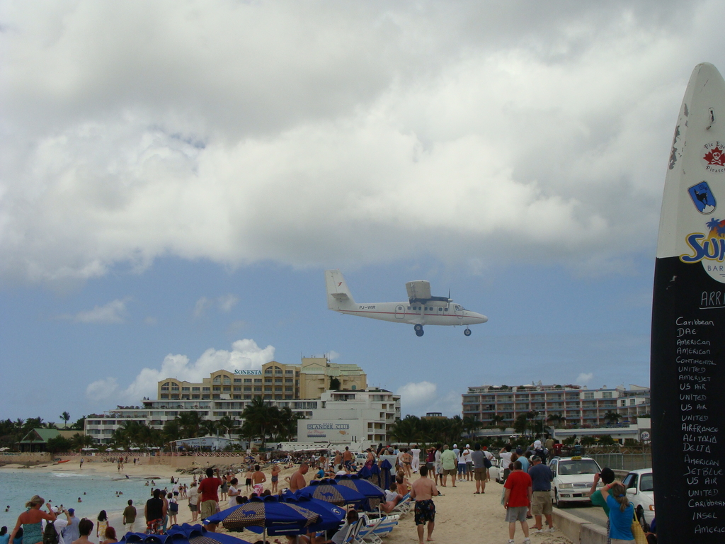 Plane at Maho Beach