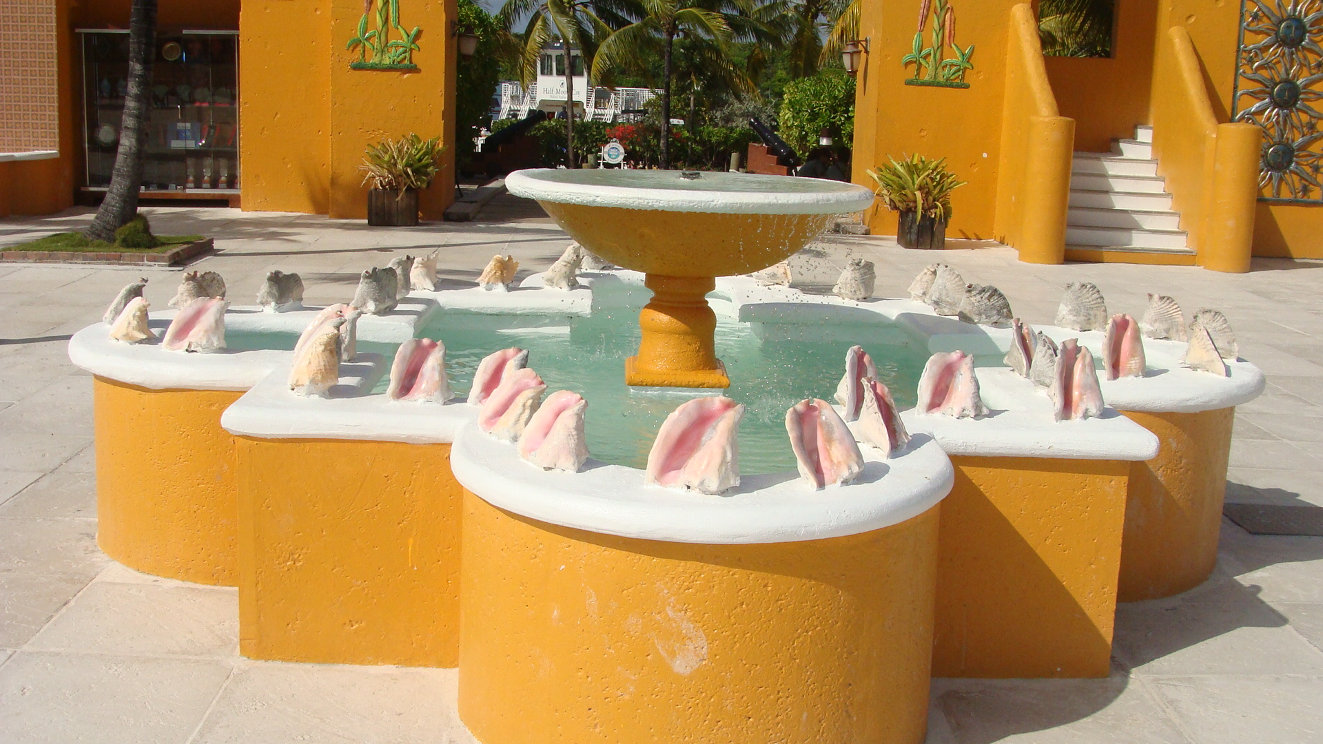 Plaza fountain