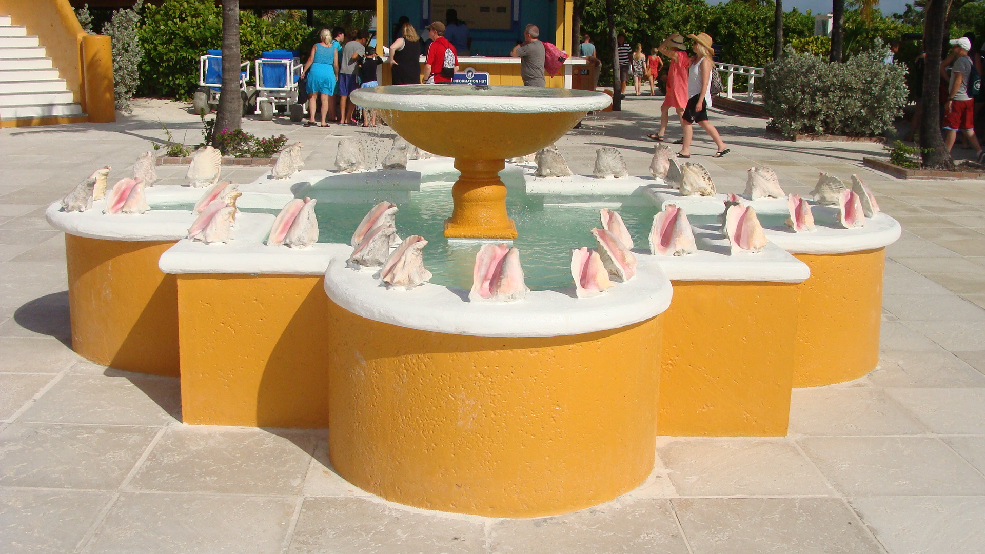 Plaza fountain