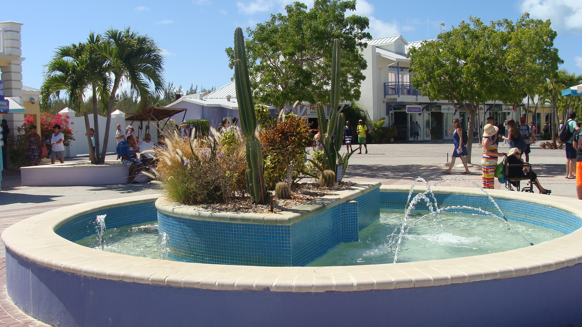 Plaza fountain