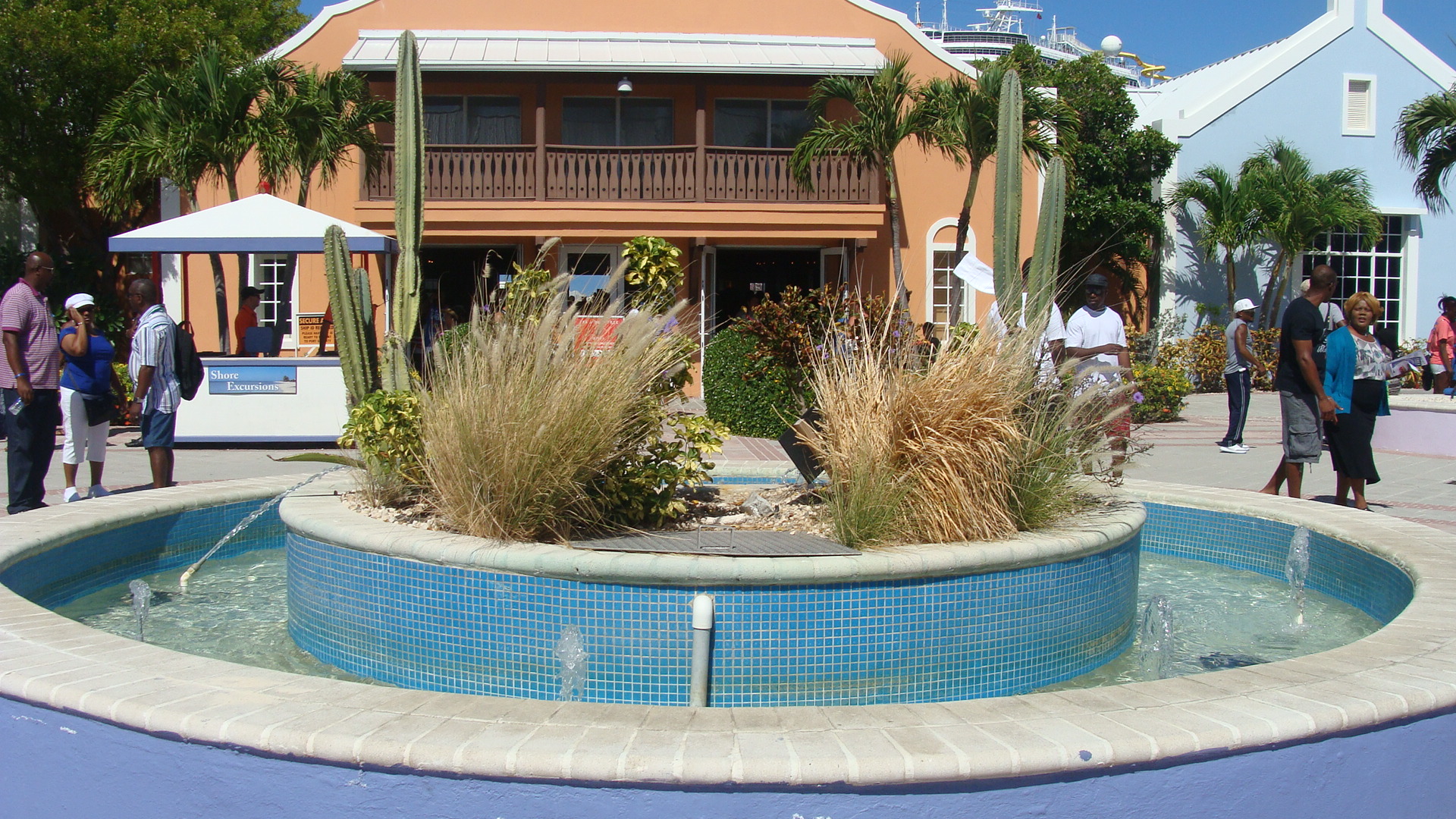 Plaza fountain