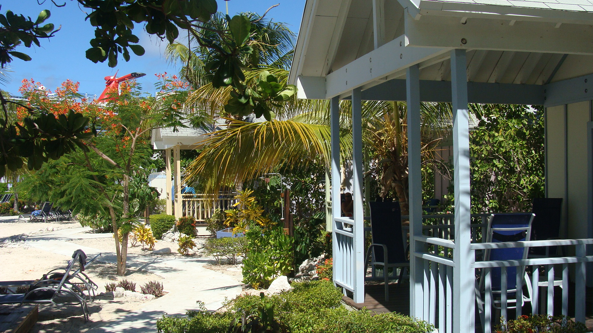 Poolside cabanas