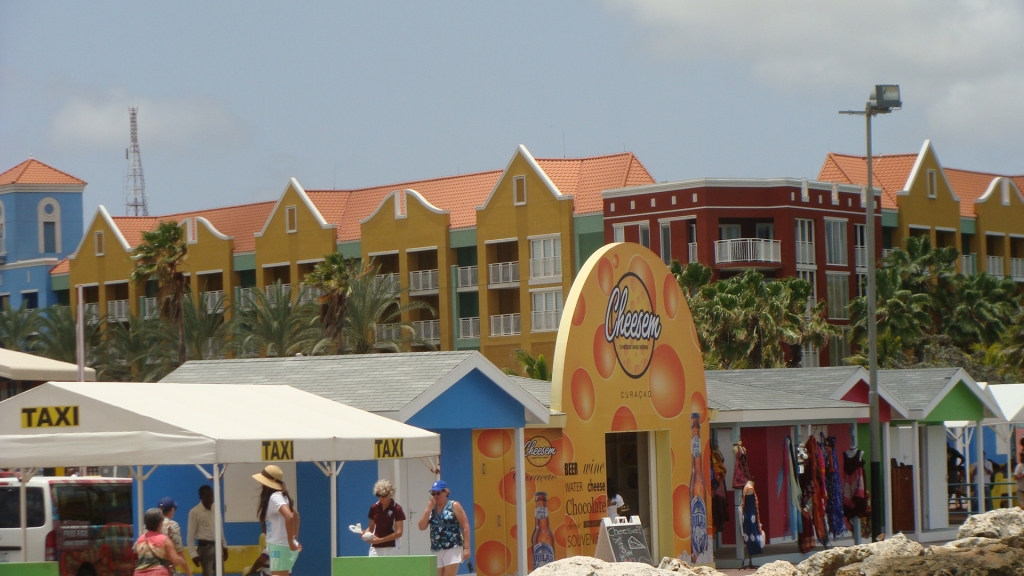 Port side shops & Taxi Stand