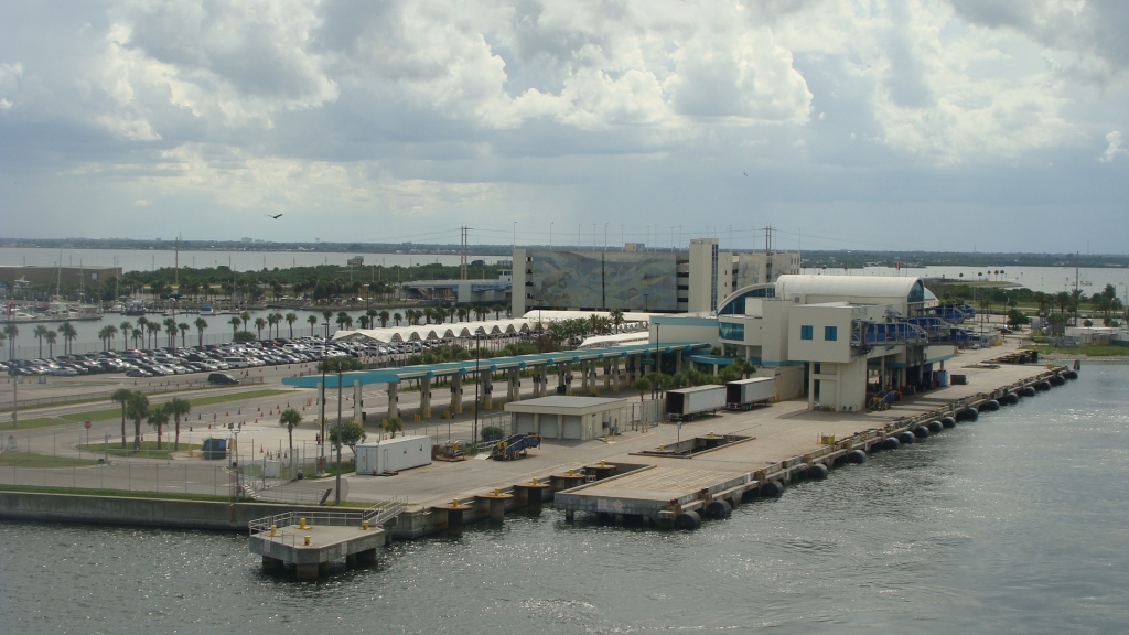 Pulling away from the pier