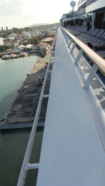 Pulling in to St. Johns, Antigua