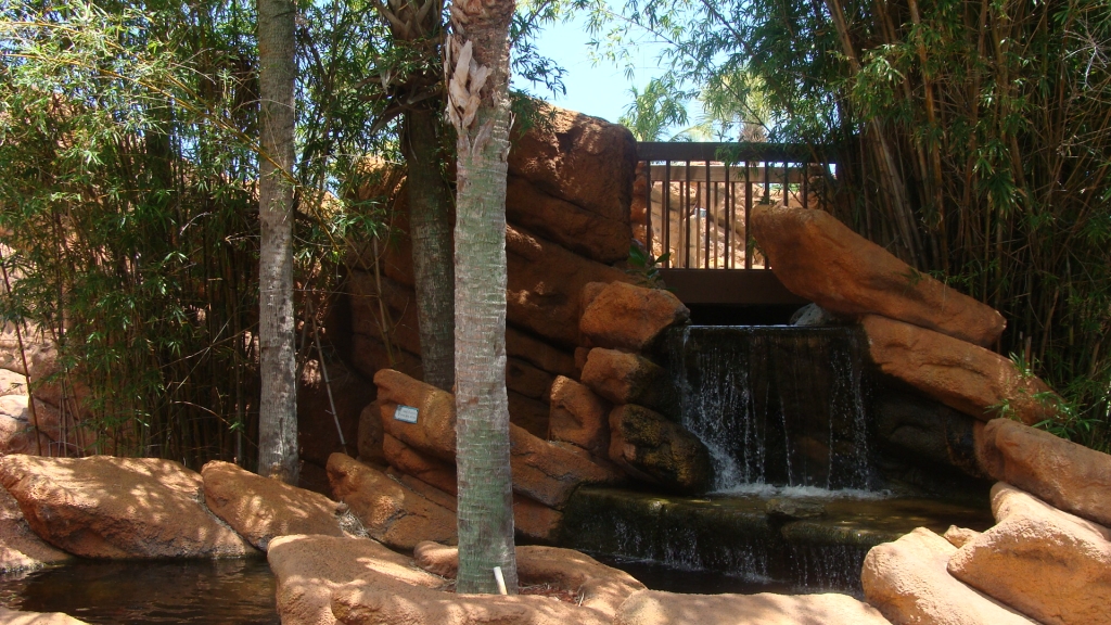 Radisson pool and waterfalls