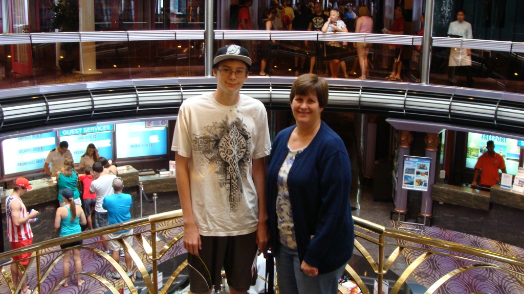 Ryan and Patti in the atrium