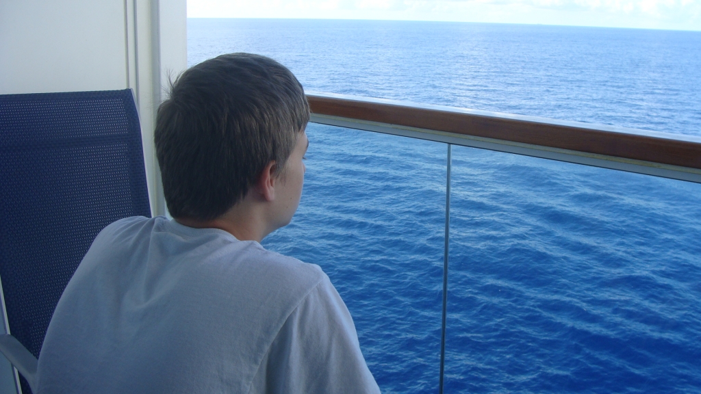 Ryan on the balcony