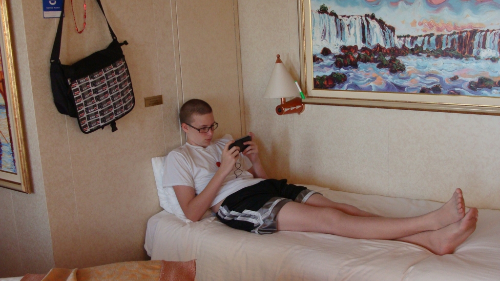 Ryan playing his PSvita