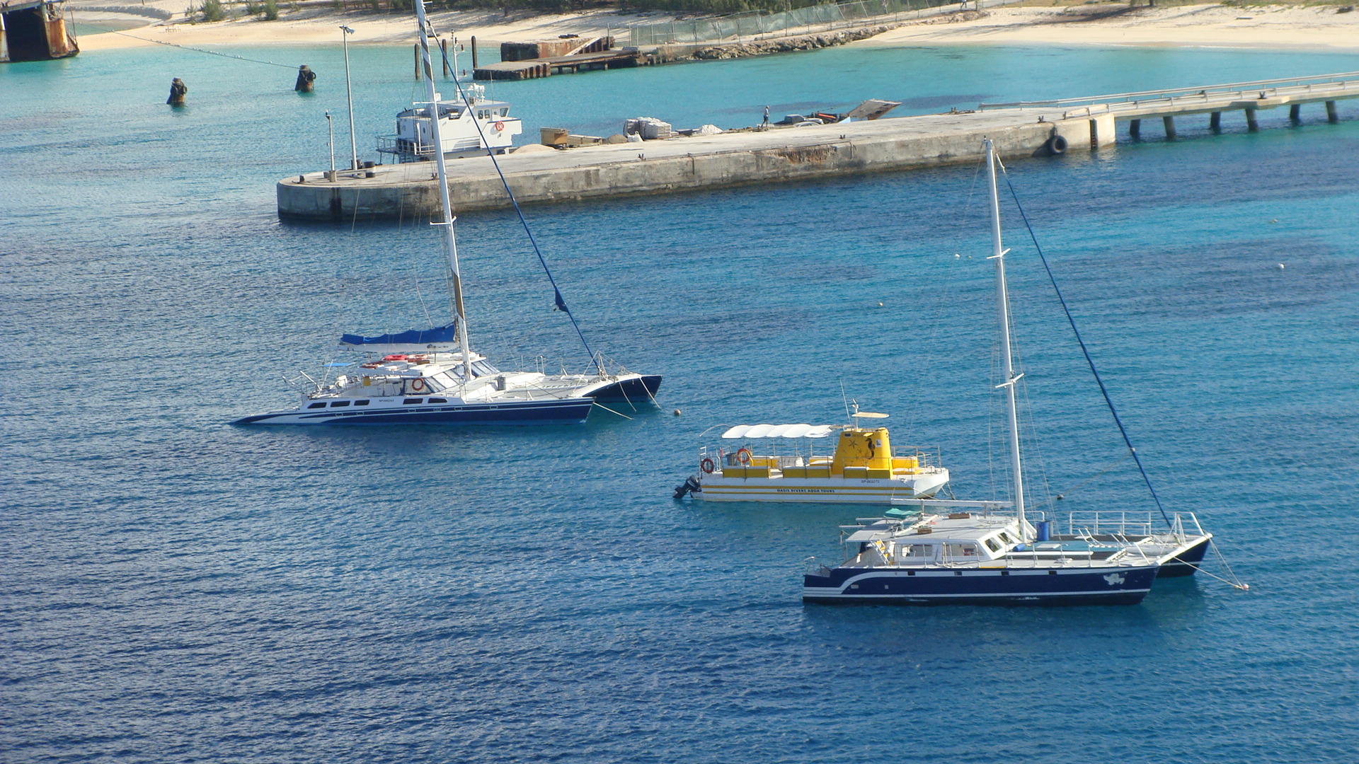 Sailing into Grand Turk