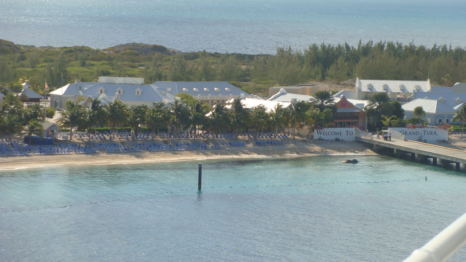 Sailing into Grand Turk