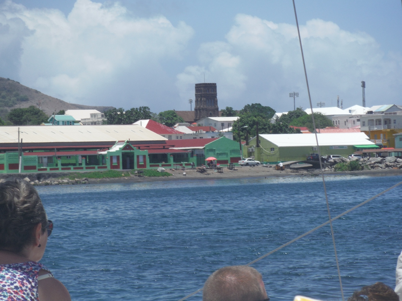 Sailing into port