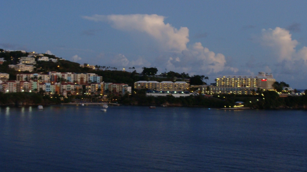 Sailing past Frenchman's Reef