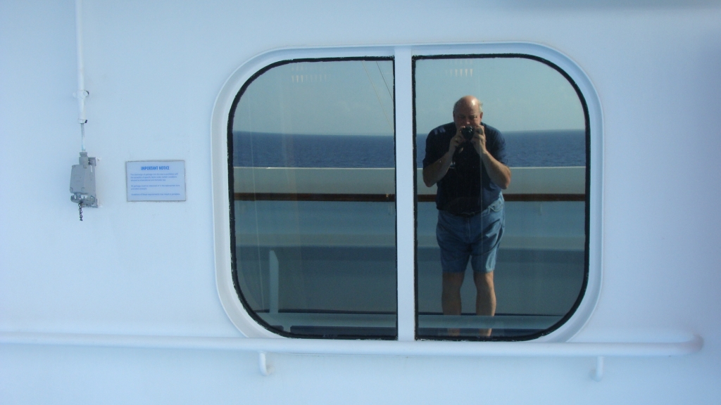 Selfie in window