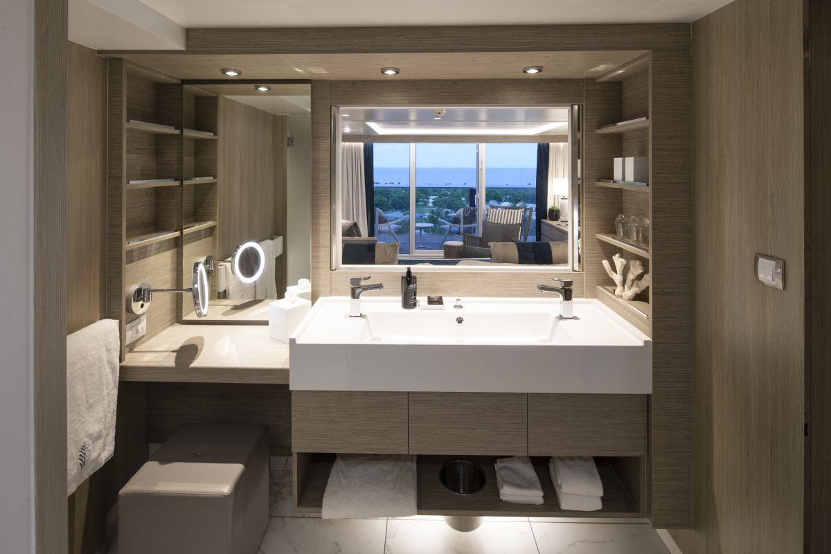 SkySuite Bathroom aboard Celebrity Edge