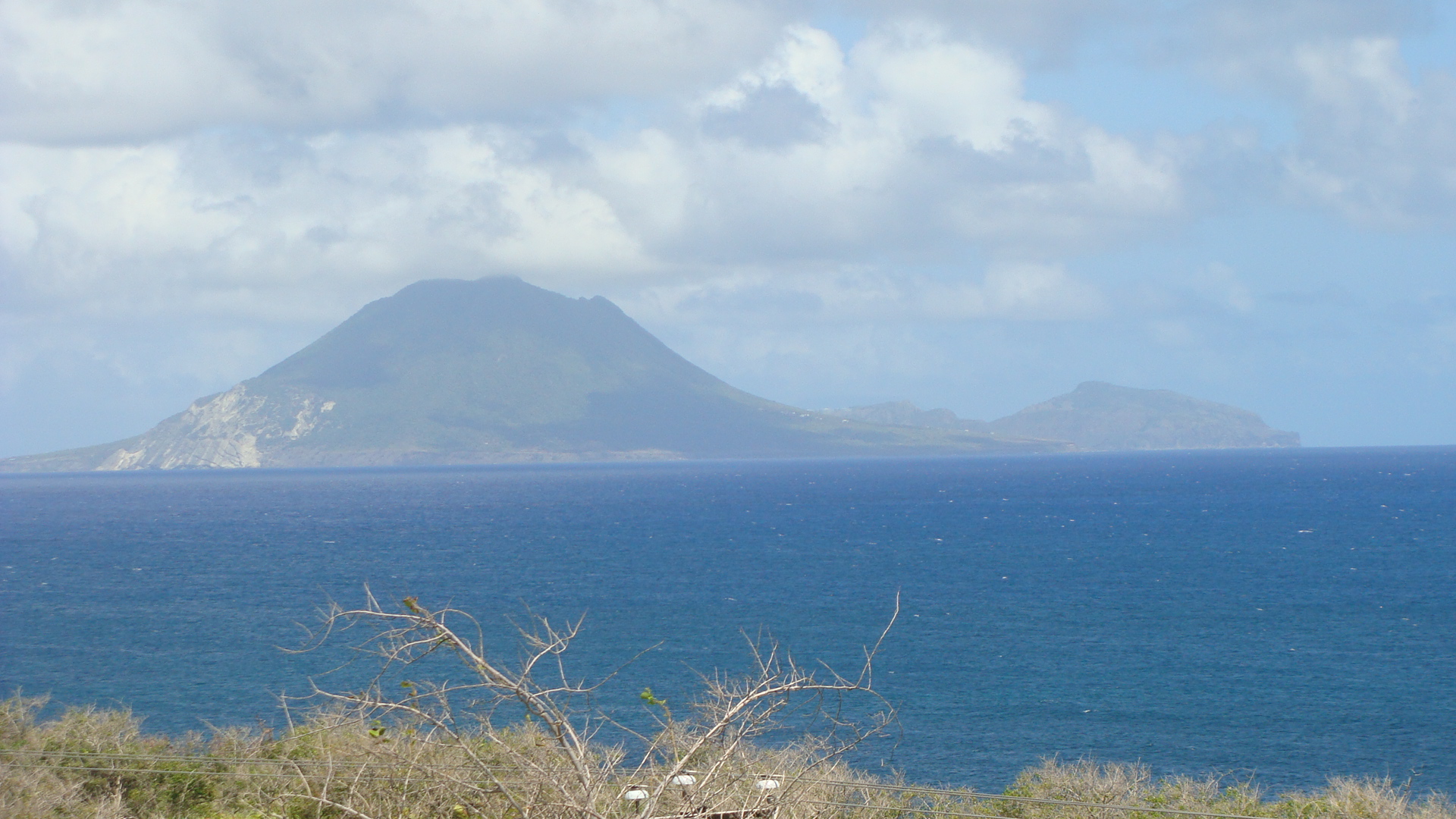 St. Eustace in the distance