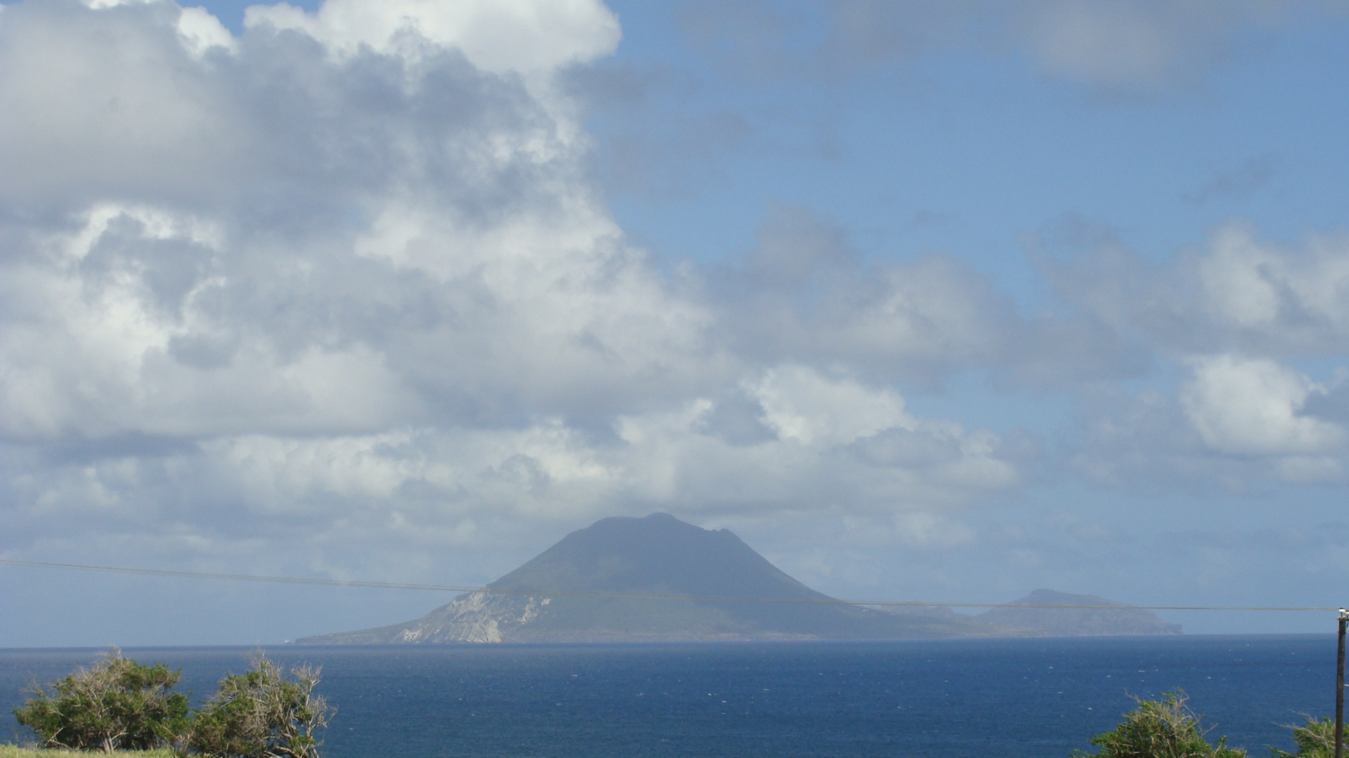 St. Eustace in the distance