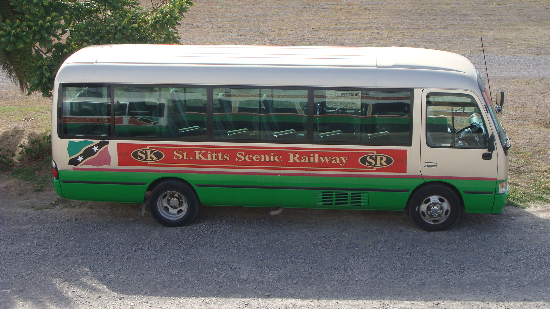 St. Kitts Scenic Railway tour bus