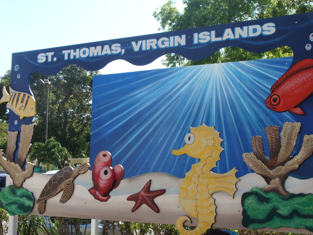 St.Thomas Welcome sign