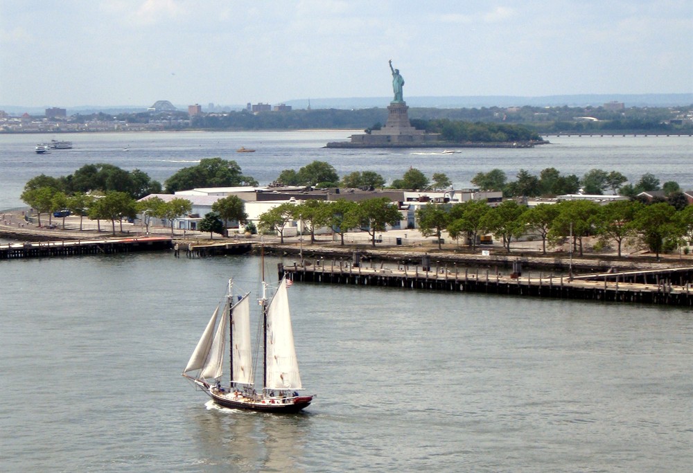 Statue of Liberty from the deck of the ship