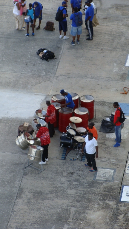 Steel Drum band on pier