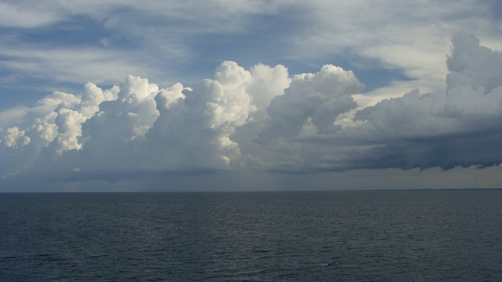 Storm clouds in the distance