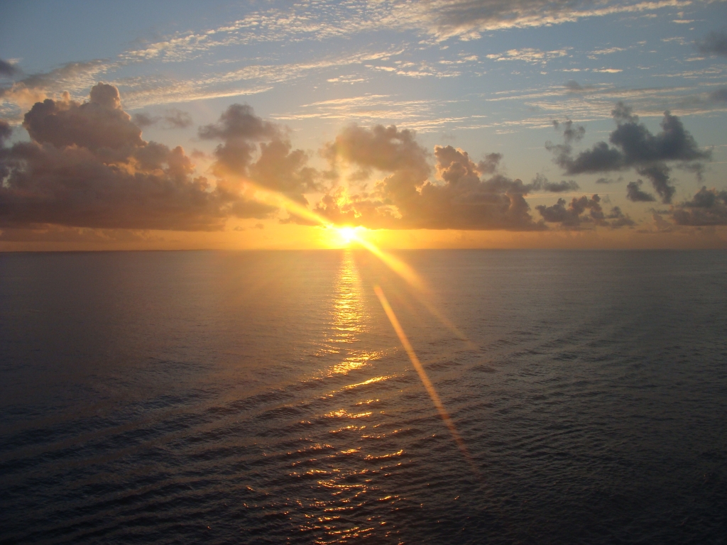 Sunrise at Half Moon Cay